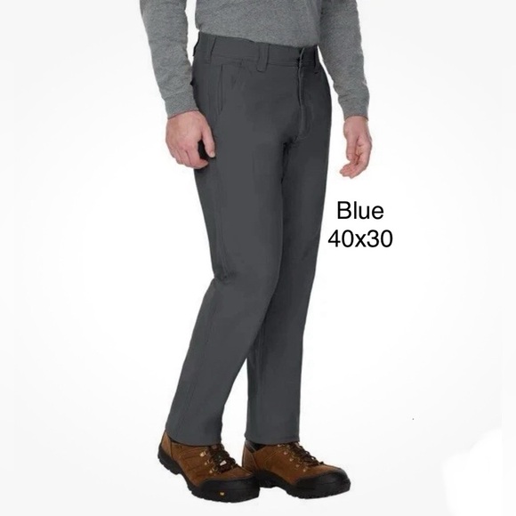 CAT Men's Flex Waist Band Cellular Pocket Utility Pants, Blue, 40x30 - Picture 1 of 11